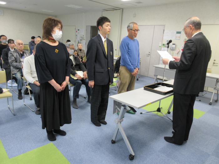 最優秀賞の表彰