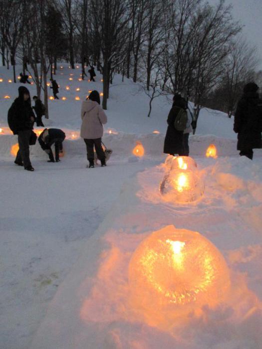 アイスキャンドルのあかり