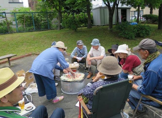 焼肉パーティのようす