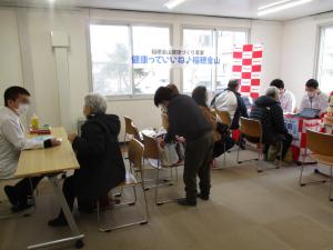 睡眠チェック、お薬相談の様子