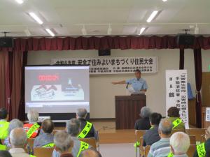 手稲消防署による講話の様子