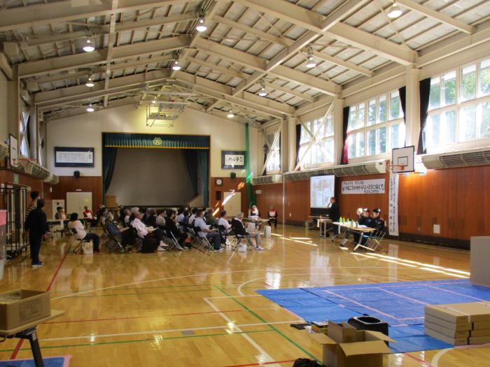暁星第三町内会防災訓練の様子