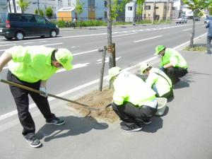 御協力をいただいた大善建設の皆さんの写真