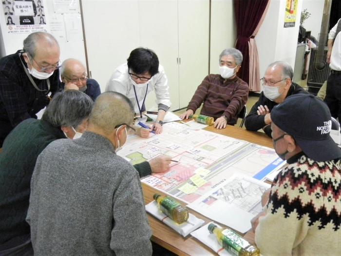 防災計画作成ワークショップの写真