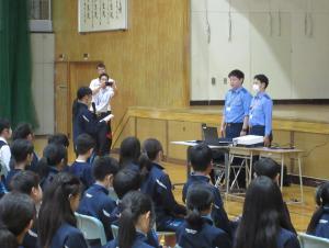 生徒代表挨拶の写真