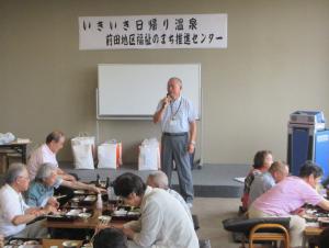 山岸運営委員長の挨拶の写真