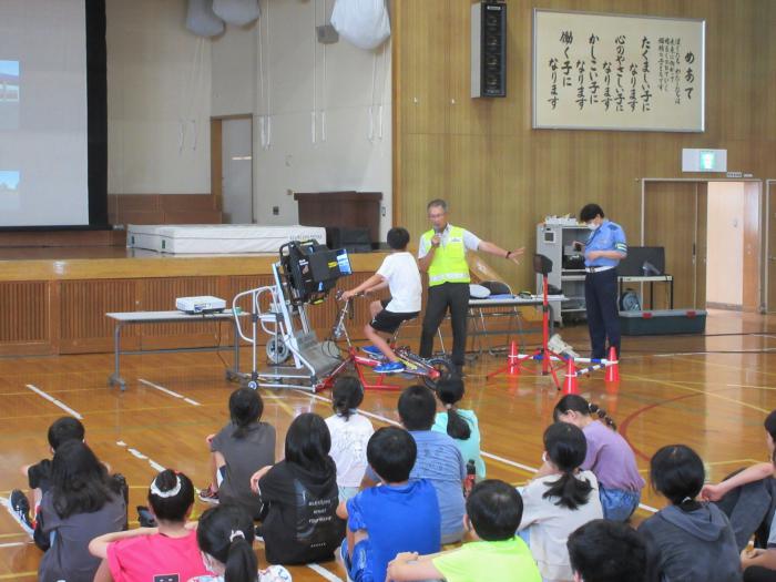 自転車シュミレーター体験の写真