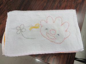 寄贈した雑巾の写真