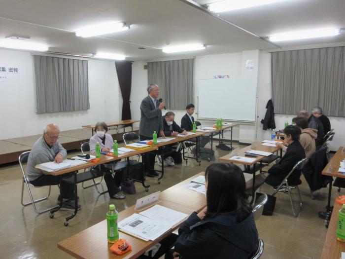前田ゆたか町内会地区防災計画説明会の写真