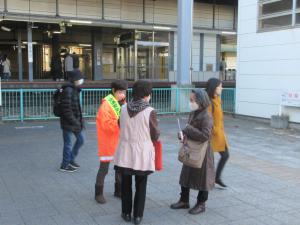 交通安全街頭啓発の写真