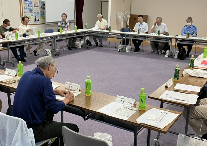 交通安全部長会議の様子