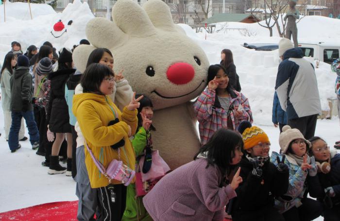 ていぬと写真撮影