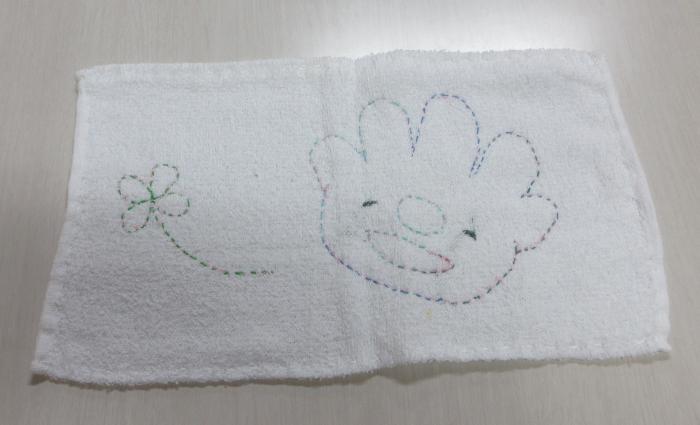 刺繍入の雑巾