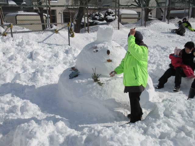 大きな雪だるま