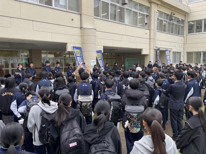 新陵中ボランティア清掃1