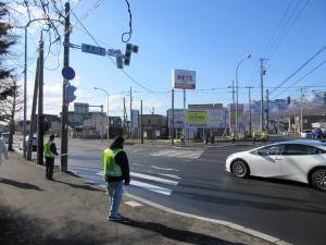 曙通と下手稲通の交差点