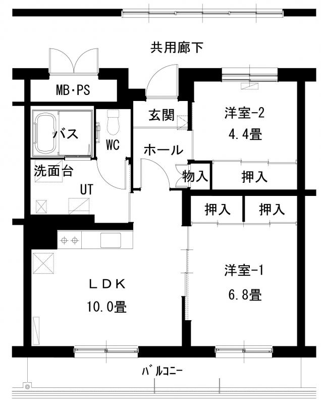 東雁来団地間取図