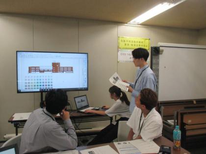 景観デザインのグループワークをしている様子の写真