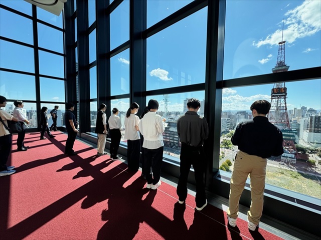 建築職グループワークの様子（見学）