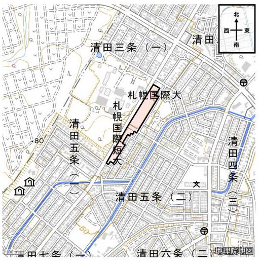 清田通沿道