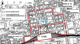 札幌駅北口周辺地区整備概要図