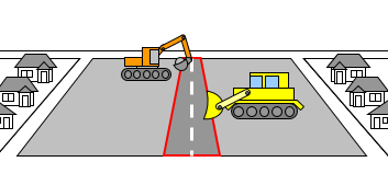 道路新設等の区画の変更の説明図