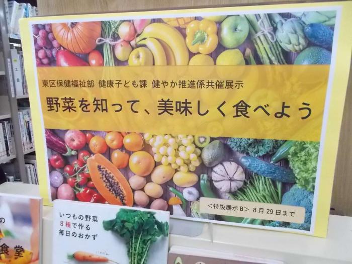 野菜を知って、美味しく食べよう（看板）