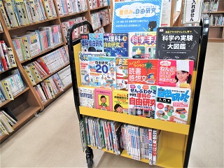 夏休みの自由研究展示写真