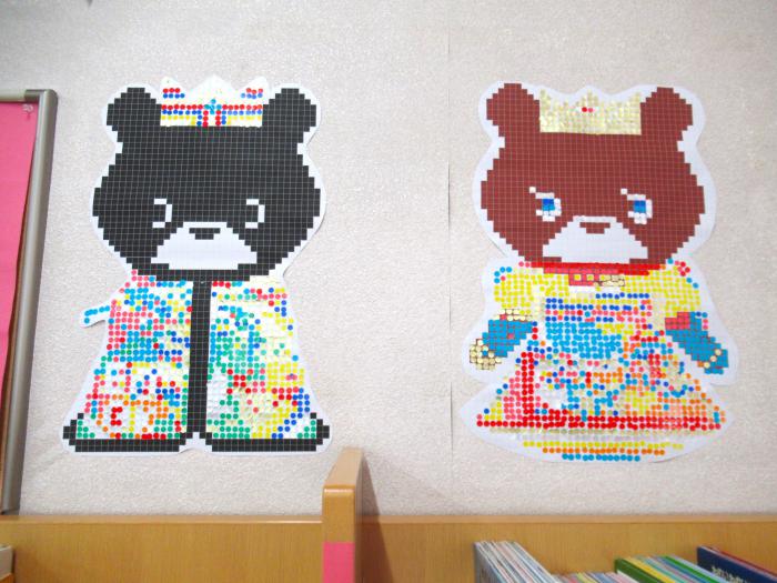 「シールでおえかき」写真