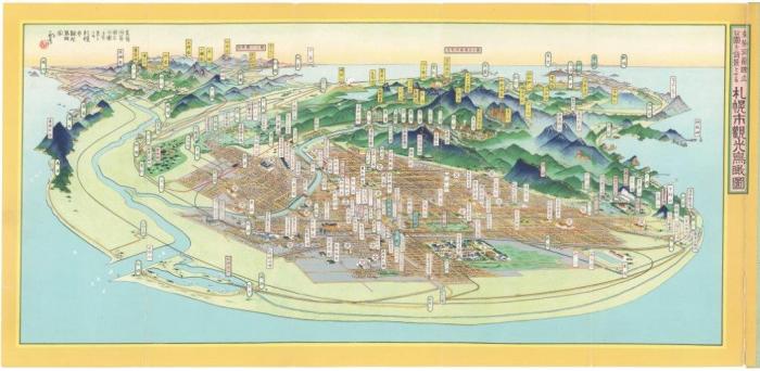 札幌市観光鳥瞰図