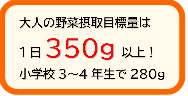 野菜1日目標