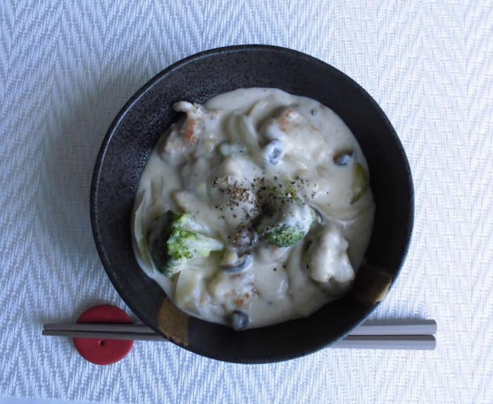 鶏肉のゆずこしょうクリーム煮