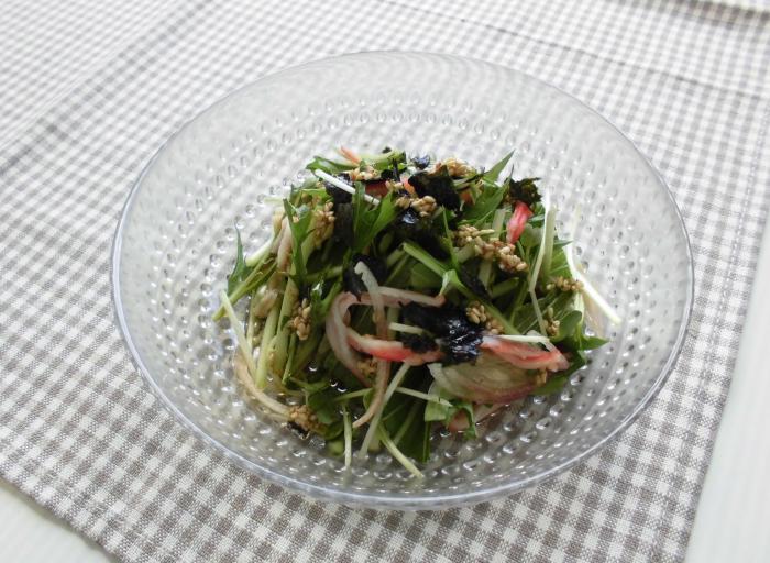 水菜の中華風サラダ