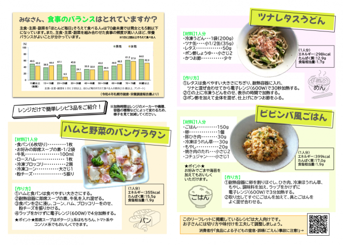 R8食育月間リーフレット（裏）