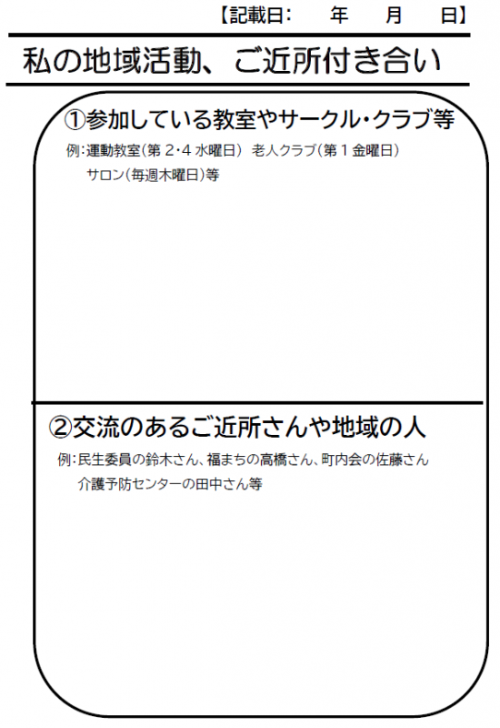 私の地域活動、ご近所付き合い