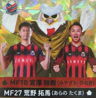 カルタコンサドーレ選手シール