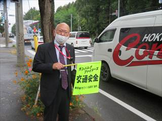 東月寒郵便局（交通安全街頭啓発）2