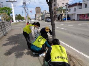 札幌大学の土起こし作業2