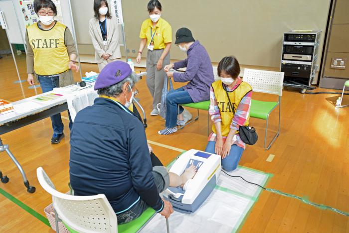 骨密度測定の様子