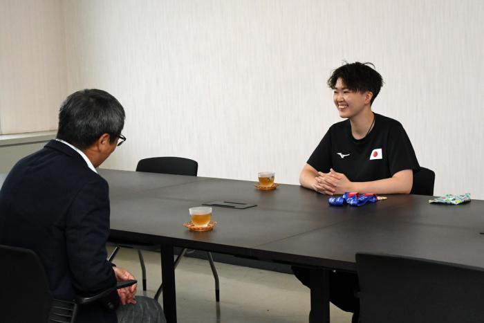 デフ卓球木村選手8月表敬訪問の様子02