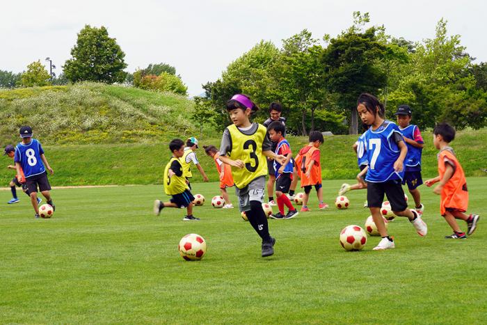 サッカー体験会の様子