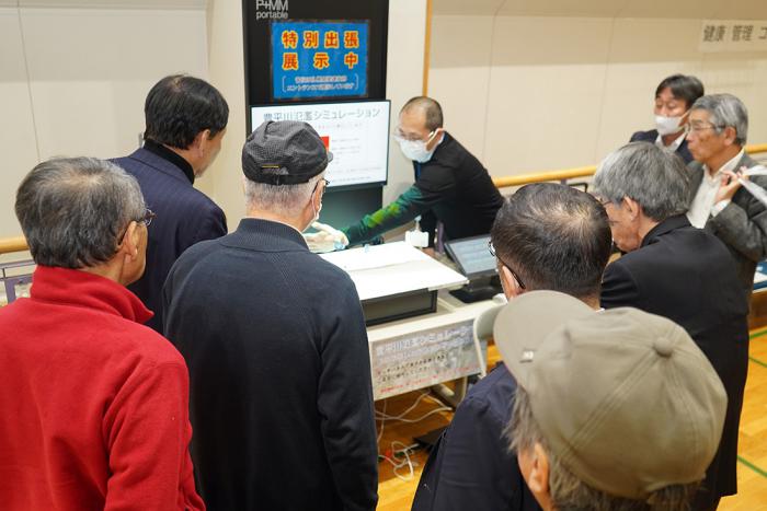 プロジェクションマップの様子