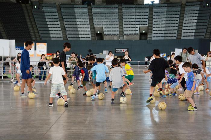 サッカー教室の様子
