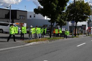 秋の交通安全運動街頭啓発