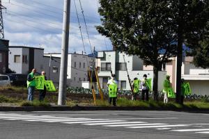 秋の交通安全運動街頭啓発
