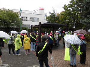 中央公園で