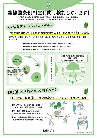 動物園条例の検討状況の紹介ポスター2