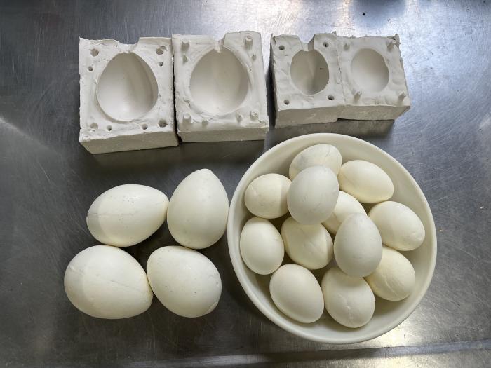ご寄付いただきましたシリコンとレジンで作成した偽卵